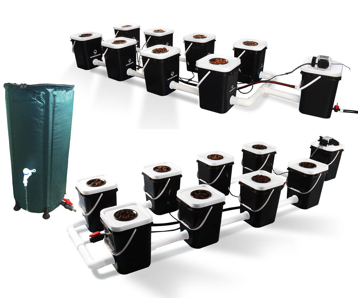 Deep Water Hydroponics Eight 20L Bucket RDWC System with 100L Reservoir Bundle