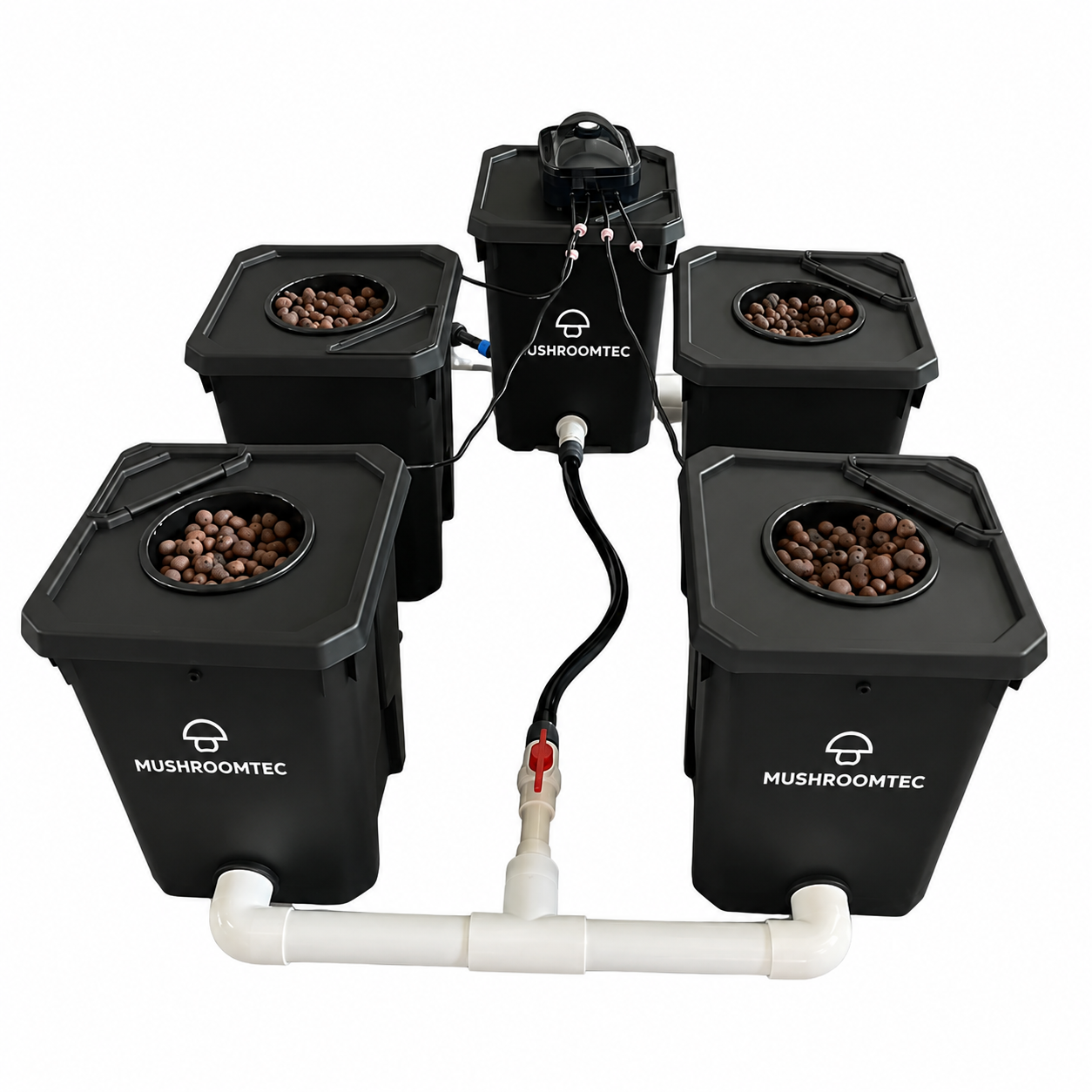 Four Bucket RDWC System 25L Complete Kit