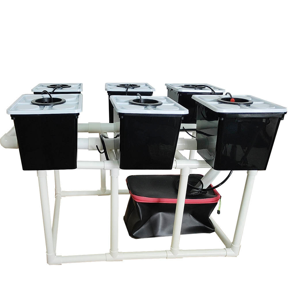 Six 10Litre Hydroponic System  - 10 Litre - With Pump, Timer and Reservoir