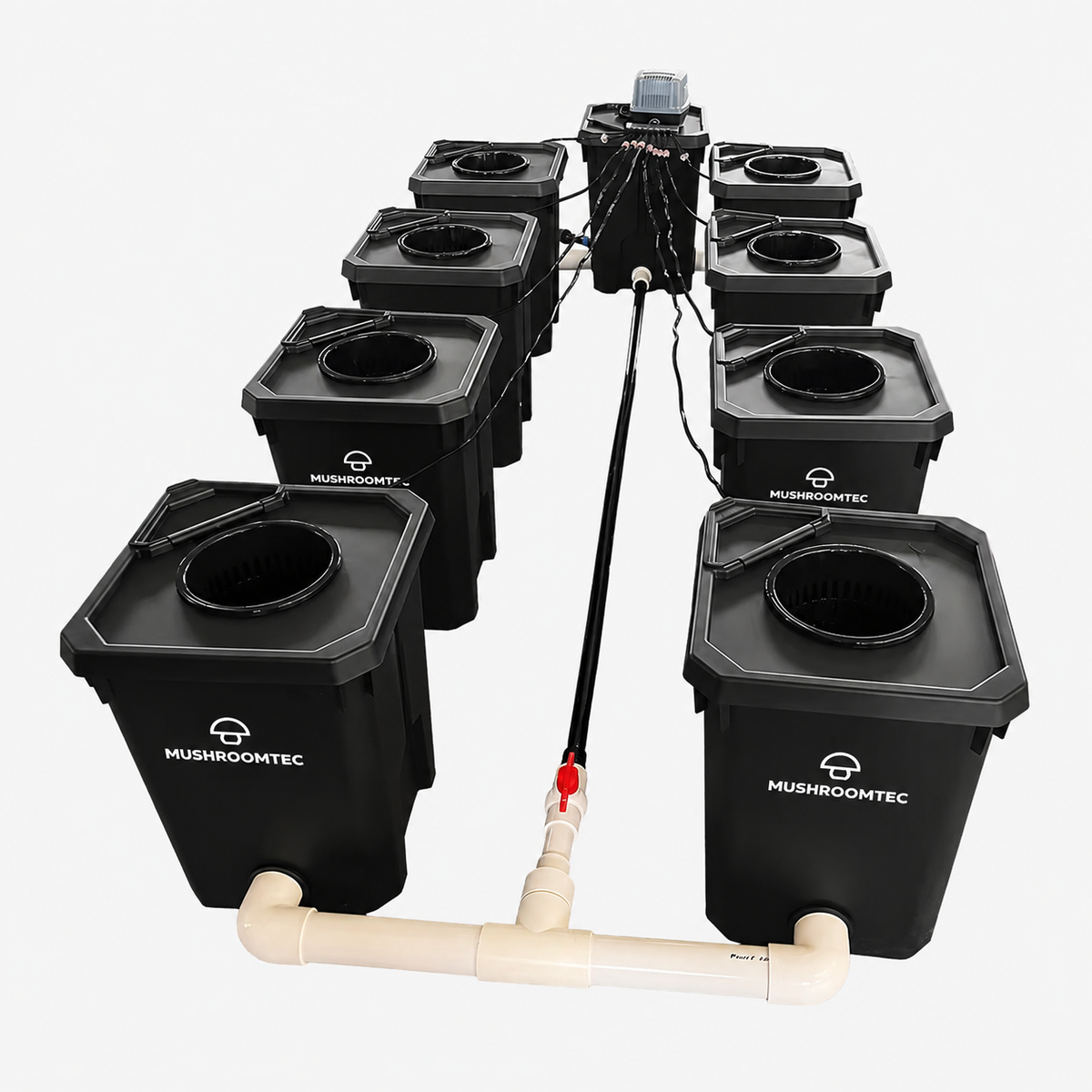 Eight Bucket RDWC System 25L Complete Kit