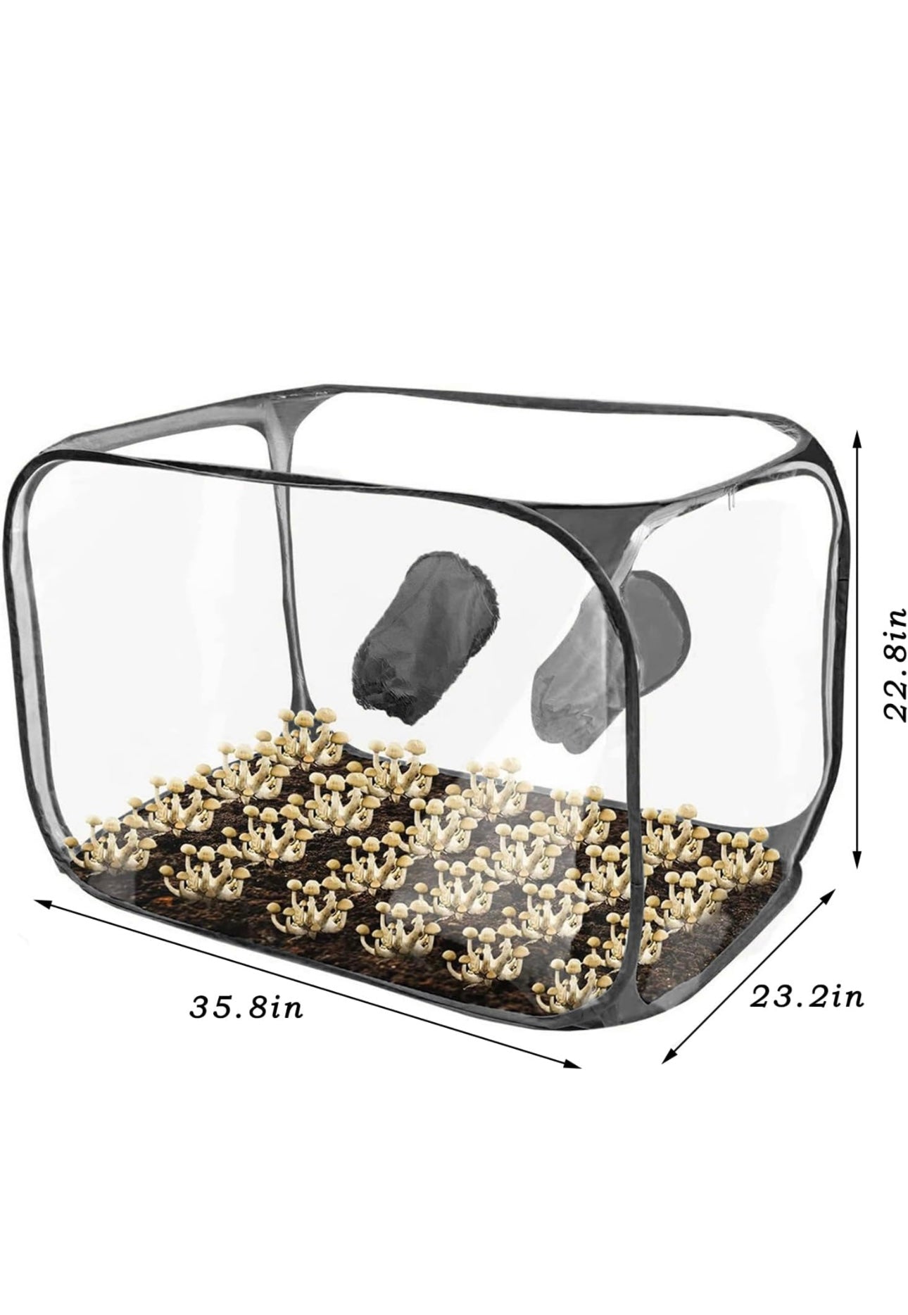 XXL - MushroomTec Still Air box  - Mushroom Monotub Kit  With Temp + Humidity