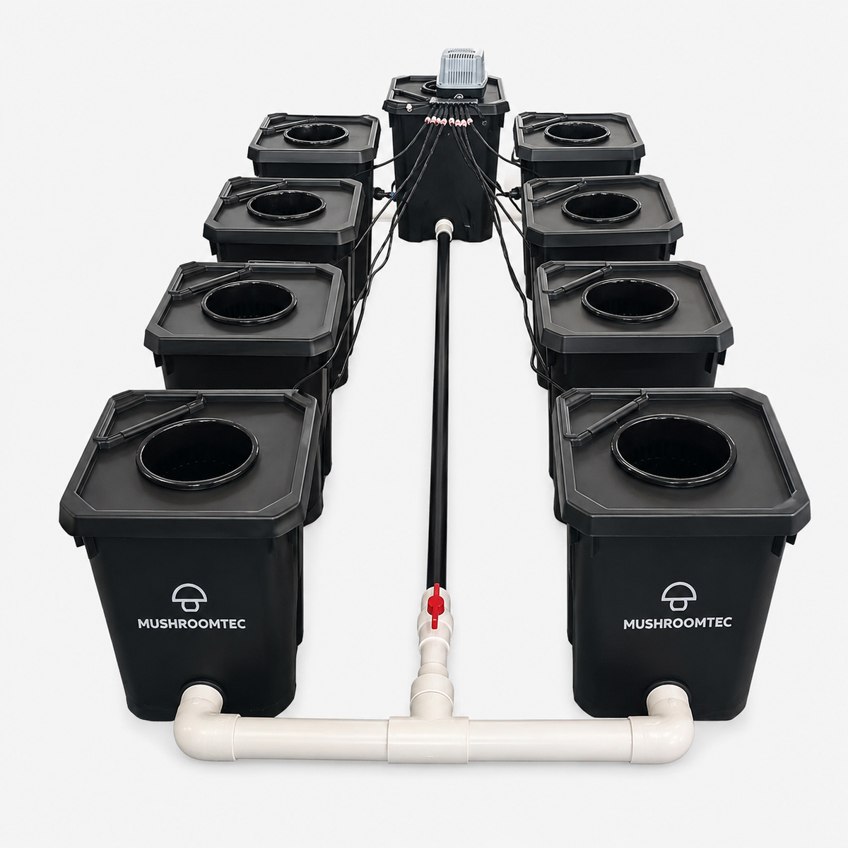 Eight Bucket RDWC System 25L Complete Kit